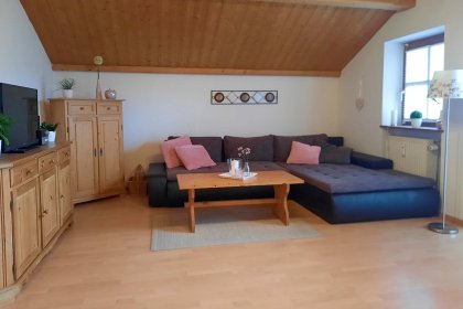 Wohnzimmer mit Schlafcouch